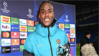 Chelsea Star Vibes to Burnaboy Song 'Anybody' with his Man of the Match Award after Scoring Against Juve in CL