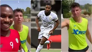 Hilarious video of Ighalo's 'oyinbo' teammates in Saudi Arabia dancing to popular Nigerian street song emerges