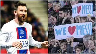 Footage of Barca fans chanting Messi's name again during 10th minute of Girona game goes viral