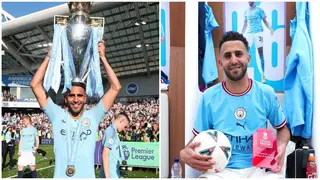 Riyad Mahrez shares excitement after becoming first African player to win five EPL titles