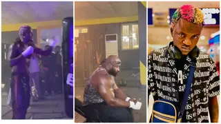 Video Shows the Moment Portable Knocked Out Kizz Daniel’s Bodyguard During a Boxing Match