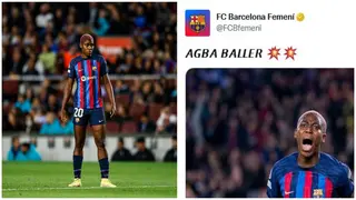 Barcelona hail Nigerian striker after netting brace in Champions League