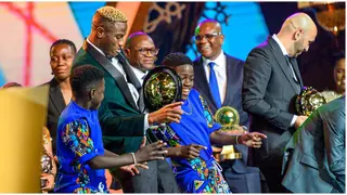 Victor Osimhen Displays Smooth Dancing Skills With Uganda's Ghetto Kids at CAF Awards: Video