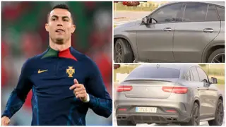 Cristiano Ronaldo drives exotic Benz to train at Real Madrid facility