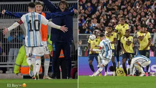 'King' Messi Makes Ronaldo Fan Garnacho Switch Allegiance to Him With Free Kick Goal vs Ecuador