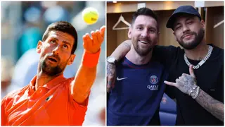 Novak Djokovic left starstruck after meeting football icons Lionel Messi and Neymar