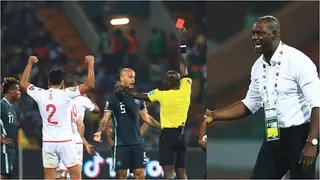 Super Eagles handler Augustine Eguavoen breaks silence, apportions blames as Tunisia knock Nigeria out of AFCON 2021