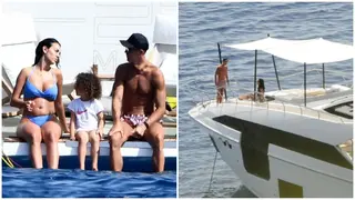 Cristiano Ronaldo and Georgina Rodriguez relax on £5.5m yacht as Man United star Spends holiday in Spain