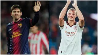 How many goals Erling Haaland needs to break Lionel Messi's scoring record