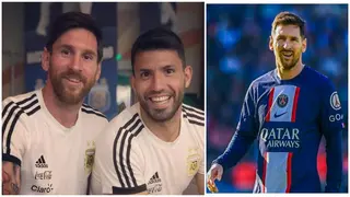 Sergio Aguero hints at Lionel Messi’s next club as he leaks private conversation