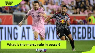 What is the mercy rule in soccer and is it officially recognised?