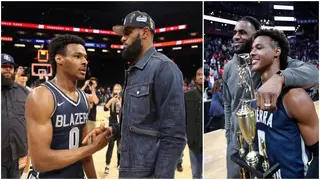 LeBron James Reacts to His Son Bronny’s Incredible High School Highlights