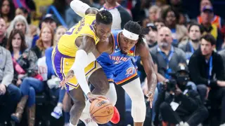 Lakers bolster playoff hopes with win over Thunder sans LeBron James, Anthony Davis