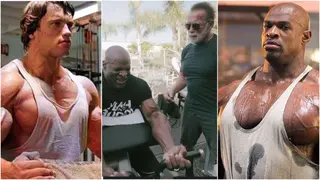 Schwarzenegger and Coleman Work Out Together in Awesome Video