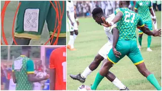 Ghana Premier League club trolled for using paper number on jersey during topflight game