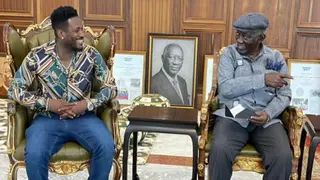 Legendary Ghana Striker Meets Former President Ahead of Book Launch