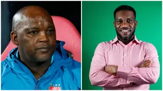 Pitso Mosimane Reacts As Jay Jay Okocha Backs Him for Super Eagles Job