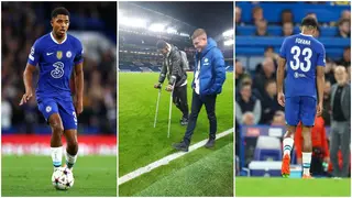 Wesley Fofana spotted with crutches, Chelsea fans fear he could have sustained a serious knee injury