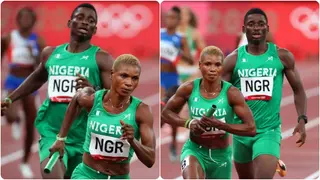 Olympics: Watch heart-wrenching moment Nigeria moved from 1st to last in 4×400 mixed relay race