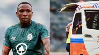 AmaZulu player George Maluleka collapses again during DStv Premiership match against Swallows FC