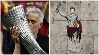 Jose Mourinho gets immortalized by Roma fans after guiding Italian club to first European trophy