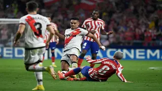 Falcao penalty snatches Rayo draw at Atletico, Sevilla hold Valencia