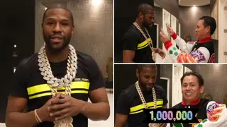 Floyd Mayweather Splashes out $1 Million on Luxury White Gold Chain