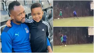 Video: Jordan Ayew's Son Leaves Fans in Awe After Destroying Elderly Opponent With Lovely Skills