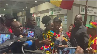 Barcelona legend Samuel Eto'o gets heroic welcome as he arrives in Ghana for World Cup role