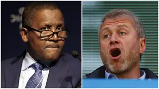 Jubilation as Nigerian billionaire Aliko Dangote now richer Chelsea FC owner Roman Abramovich