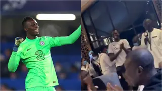 How Senegal squad celebrated Edouard Mendy after winning The Best Goalkeeper of the Year award