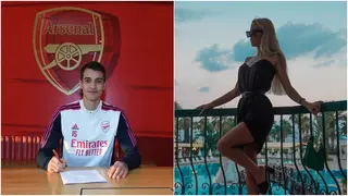 Girlfriend of Arsenal's January signing gushes with pride after Emirates transfer