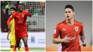 Michael Olunga to face James Rodriguez in the Champions League knockout stage