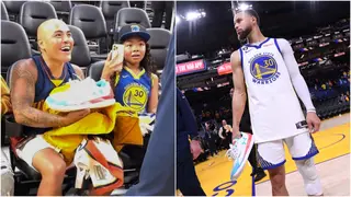 Stephen Curry gifts lifelong viral Warriors fan with game-worn shoes