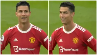 Cristiano Ronaldo caught laughing during Man United's 4:0 humiliation against Brighton