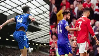 Ronaldo Hands Everton Star Special Gift For Copying His Siu Celebration After Scoring Against Man United