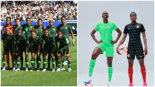 Rasheedat Ajibade reacts as Nike unveils Nigeria's jersey for 2023 Women's World Cup