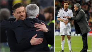 Beautiful moment as Mourinho reunites with Xabi Alonso for first time as managers