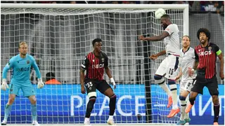 Ghana defender Kasim Adams sends FC Basel into Europa Conference League semi-final with powerful header against OGC Nice