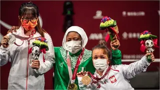 Jubilation As Nigerian Female Athlete Wins Country’s First Gold Medal at Tokyo Paralympics