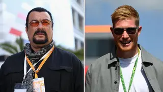 Manchester City’s Kevin De Bruyne and Steven Seagal Among Celebrities in Attendance for UFC 294