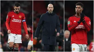 Erik ten Hag: Manchester United's free fall continues as Fernandes, Rashford and co misfire