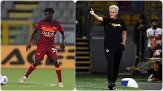 Roma manager Jose Mourinho lashes out at academy player Ebrima Darboe during preseason friendly