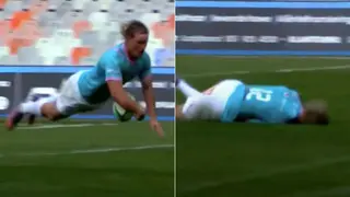 EPIC FAIL: Bulls Rugby Player Chris Smit Knocks Himself Out While Scoring Against Cheetahs in Toyota Challenge