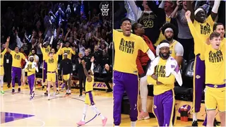 Anthony Davis on why he didn't celebrate LeBron James record breaking moment