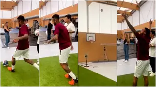 Fascinating footage of PSG superstar Neymar scoring insane goal in basketball hoop with audacious strike drops