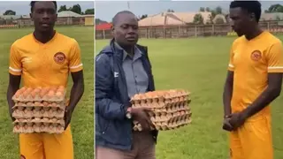 Kenneth Musonda: Zambian Player Gets Five Cartons of Eggs As MOTM Prize