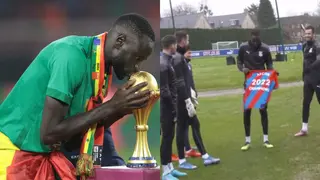 Stunning video of Crystal Palace players welcoming AFCON winner drops