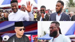 Ghanaian Football Star Meets Other African Legends at Inauguration of Ultra Modern Park in Liberia