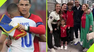 Kylian Mbappe Puts Rivalry Aside, Shares Heartwarming Moment With Cristiano Ronaldo’s Family